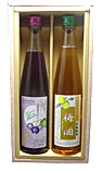 ブルーベリー、梅酒 各1本
